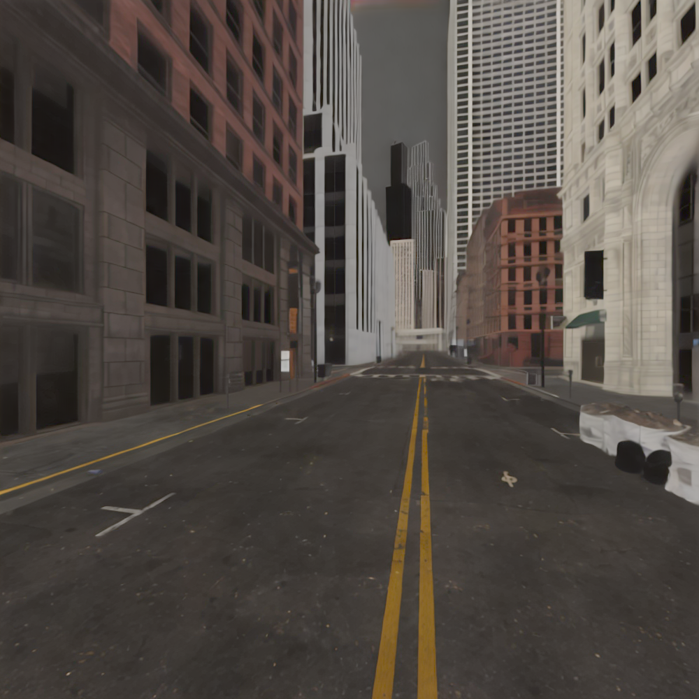 Inverse rendering example MatrixCity test5 - Albedo