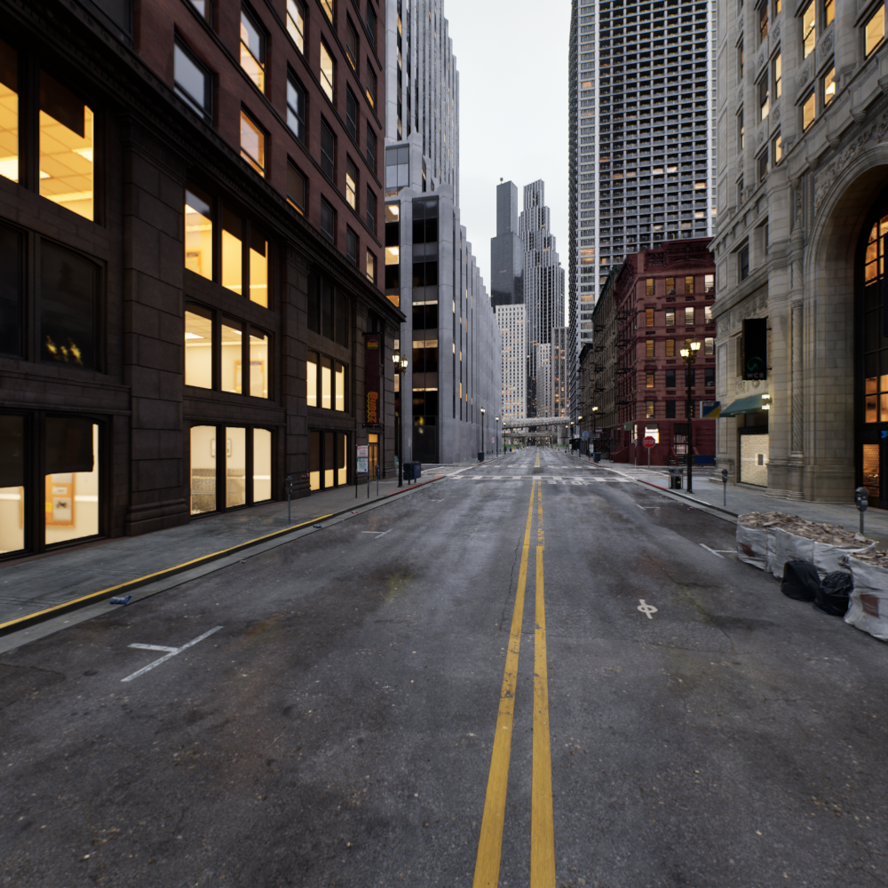 Inverse rendering example MatrixCity test5 - RGB