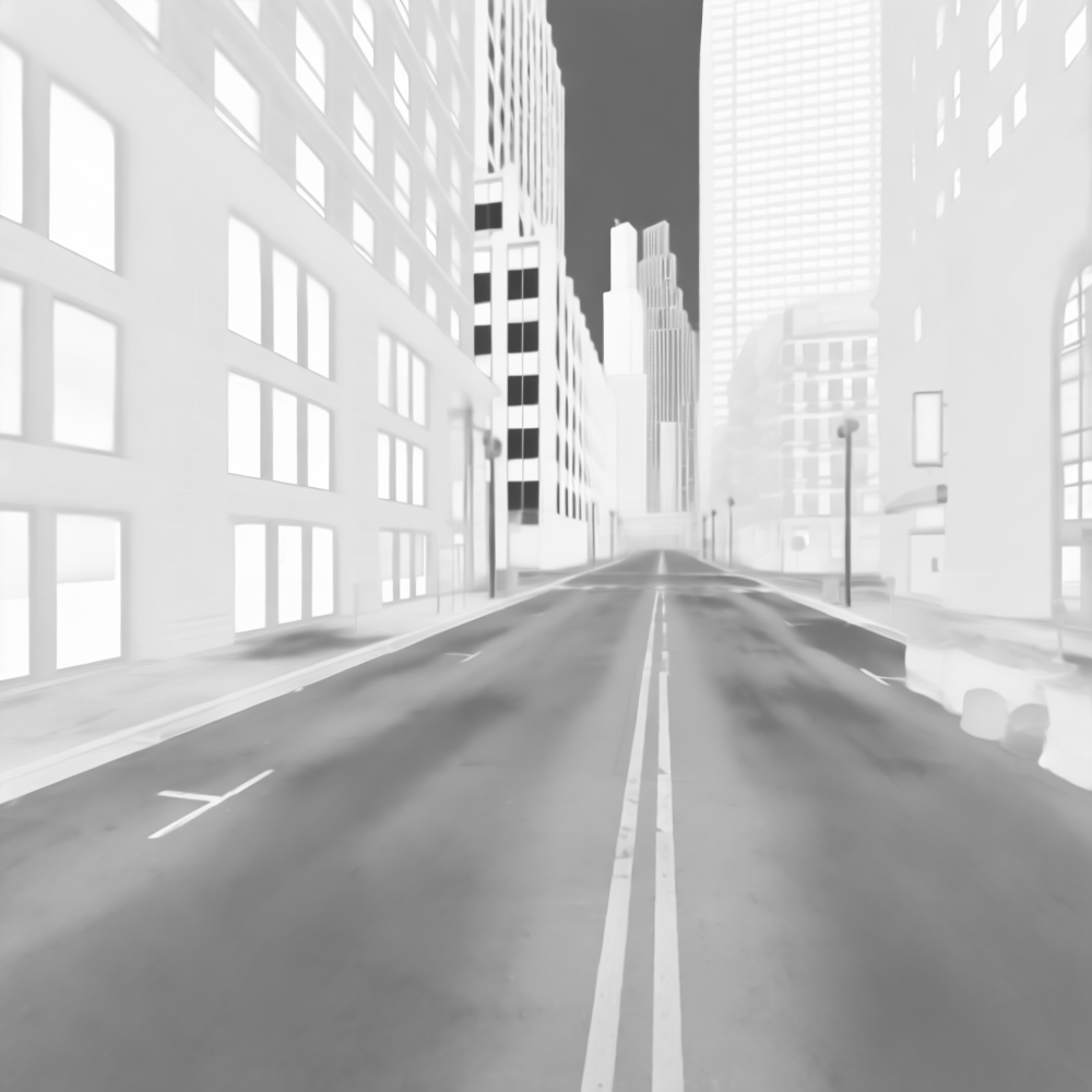 Inverse rendering example MatrixCity test5 - Roughness