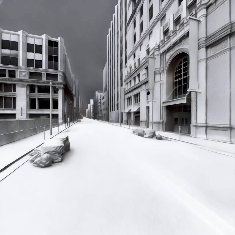 Inverse rendering example MatrixCity test7 - Irradiance