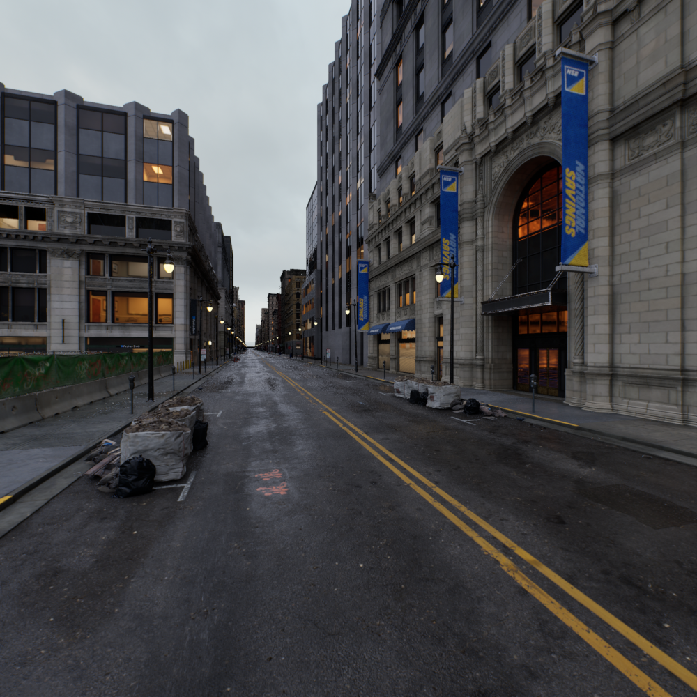 Inverse rendering example MatrixCity test7 - RGB